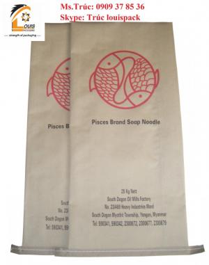Bao giấy 2-4 lớp dựng sữa bột, tiêu, hóa chất, bột màu