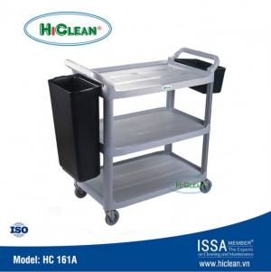 xe dọn bàn thu gom thức ăn bẩn hiclean