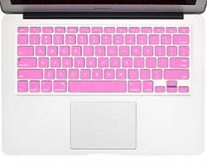 Miếng lót bàn phím in chữ Skin Keyboard for Macbook Air 13 inch Hồng
