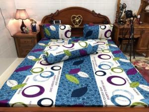 Bộ drap thun hàn quốc tròn 1.6x2.0mx2tấc