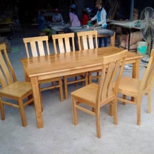 Thanh lý bộ bàn ăn gỗ sồi Mỹ