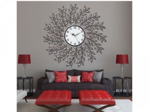 Đồng hồ trang trí lá liễu HL6018B