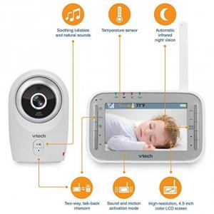 Máy báo khóc Vtech Safe Sound Full Color Video Monitor VM341