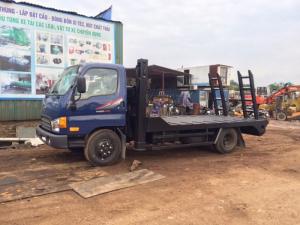 Xe chở máy gặt máy xúc to nhỏ hyundai 6 tấn mới