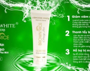 Sữa Rửa Mặt Mầm Gạo Brown Rice Princess White cao cấp