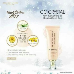 Kem dưỡng trắng da che khuyết điểm Cc Cream Crystal princess white