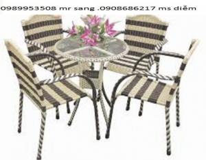 Bàn ghế gỗ giá rẻ nhất hgh36