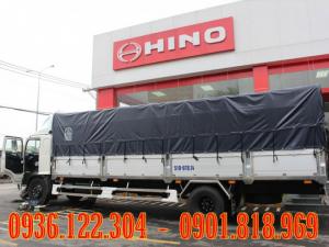 xe tải HINO 8 TẤN thùng mui bạt dài 9m8