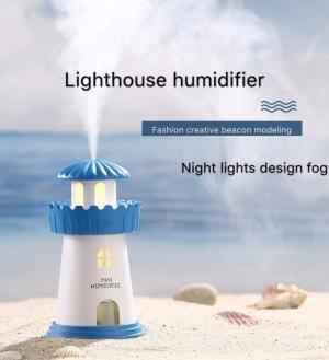 Máy tạo độ ẩm kiêm đèn ngủ Lâu đài Humidifier quạt hơi nước mini