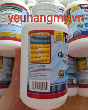 Glucosamine HCL 1500mg With MSM 1500mg 375 Viên Của Mỹ