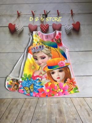 Đầm Công Chúa Elsa Bé Gái