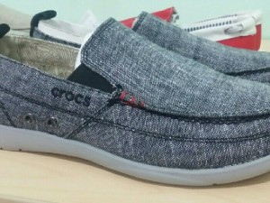 Giày croc walu chambray