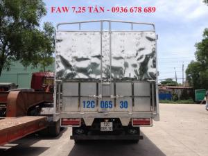 Xe tải faw gm 7,25 tấn thùng dài 6,3m,động cơ 140PS cực khỏe,giá siêu rẻ