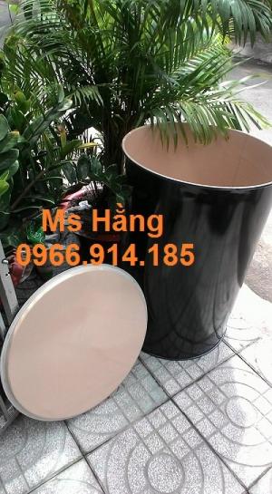 Thùng phuy sắt cũ nắp hở 220 lít tráng men epoxy