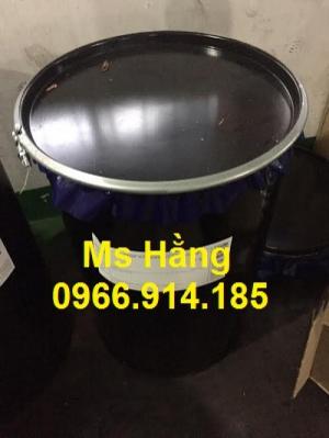 Thùng phuy sắt cũ nắp hở 220 lít tráng men epoxy