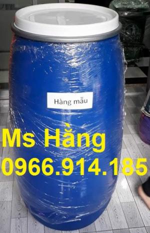 Thùng phuy nhựa nắp hở 150 lít dùng đựng hóa chất
