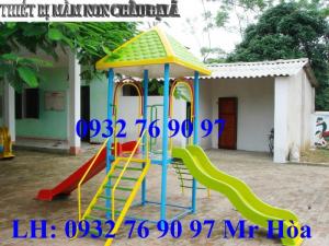 Bộ liên hoàn cầu trượt làm từ nhựa composite bền đẹp, chắc chắn