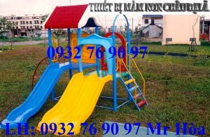 Bộ liên hoàn cầu trượt làm từ nhựa composite bền đẹp, chắc chắn