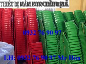 ghế nhựa mầm non đúc từ nhựa PE nguyên khối bền chắc