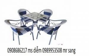 Bàn ghế cafe giá siêu rẻ hgh356