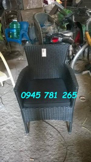 Bộ bàn ghế cafe nhựa giả mây NQ-13