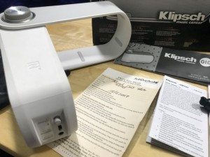 Loa Klipsch GiG fullbox màu trắng,còn bh đến 6/2018 hàng cty phân phối.chất lượng usa.