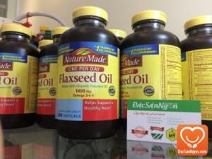 Tinh dầu hạt lanh Nature Made Flaxseed oil 1400 mg hỗ trợ bổ sung Omega 3-6-9