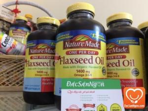 Tinh dầu hạt lanh Nature Made Flaxseed oil 1400 mg Omega 3-6-9 là viên uống từ dầu hạt lanh nguyên chất (Organic Flaxseed Oid) của nhãn hàng Nature Made.
