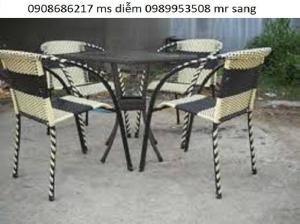 Bàn ghế cafe cao cấp giá rẻ nhất hgh09