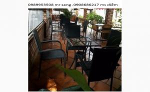 Bàn ghế cafe rớt công thanh lý giá rẻ nhất hgh10
