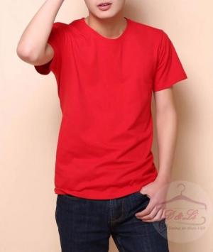 Áo thun trơn màu đỏ form rộng cotton 4 chiều giá rẻ