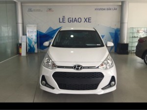Hyundai Grand i10 1.0 AT, hỗ trợ vay 85% giá trị xe tại Hyundai Đắk Lắk.