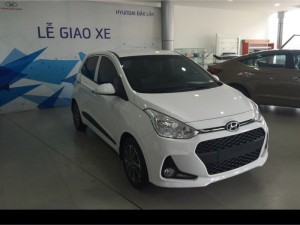 Hyundai Grand i10 1.0 AT, hỗ trợ vay 85% giá trị xe tại Hyundai Đắk Lắk.