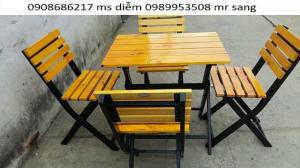 Ghế gỗ quán nhậu giá rẻ nhất hgh217