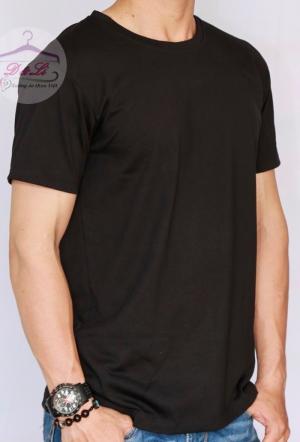 Áo thun đen cotton 4 chiều giá sỉ TPHCM