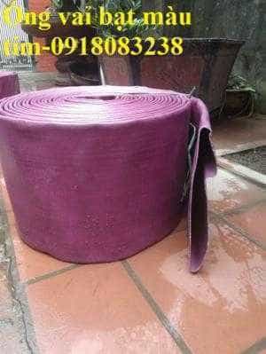 Ống bạt PVC màu tím tải sỏi, đất, đá, hàng có sẵn, giao hàng trên toàn quốc