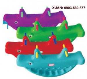 Đồ chơi an toàn cho trẻ - bập bênh nhựa đúc