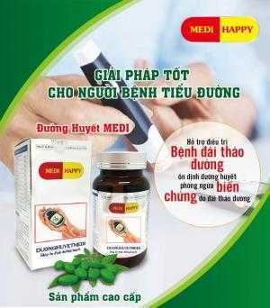 Thảo dược hỗ trợ điều trị tiểu đường ổn định đường huyết Medi Happy