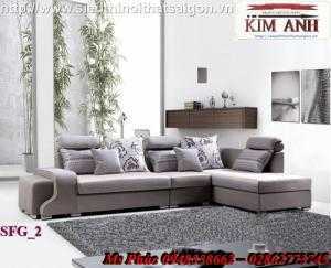 Sofa phòng khách giá rẻ | sofa vải bố sang trọng - nội thất Kim Anh sài gòn