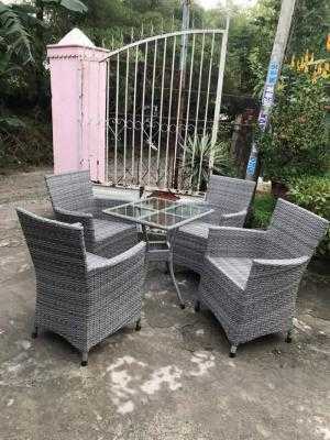 bàn ghế mây cafe ngoài trời thanh lý gấp 50 bộ như hình