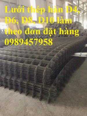 Lưới thép hàn phi 8 (a100x100,150x150, 200x200, 200x250, 300x300...) làm theo đơn đặt hàng