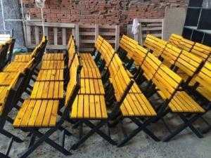 Bàn ghế gỗ quán nhậu hgh36