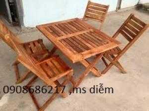 Bàn ghế gổ giá rẻ hgh39