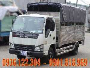 Xe tải Isuzu 1T9 thùng mui bạt gắn bửng nâng