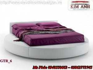 Giường tròn, giường HongKong màu tím ms 70 giá rẻ tại tphcm - nội thất Kim Anh sài gòn