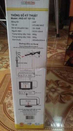 Trọn bộ đầu thu truyền hình mặt đất MS01 + Anten Tàu bay + 15 Mét dây