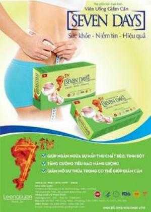 VIÊN UỐNG GIẢM CÂN SEVEN DAYS có nguồn gốc từ thảo dược thiên nhiên, hoàn toàn an toàn cho người sử dụng.