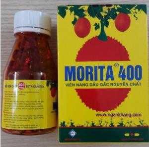 Viên dầu gấc Morita 400mcg sáng mắt đẹp da