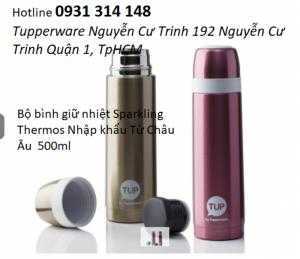 Bộ bình giữ nhiệt Sparkling Thermos Nhập khẩu Từ Châu Âu  500ml -Tupperware Nguyễn Cư Trinh