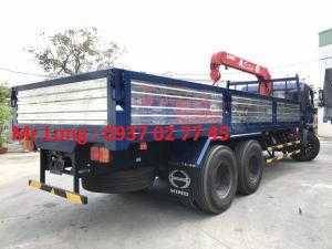 Hino 3 chân gắn cẩu, xe cẩu Hino 15 tấn , Hino 3 chân ngắn gắn cẩu , Hino FL8JTSA gắn cẩu , xe tải cẩu 15 tấn Hino , Xe tải Hino FL8JT7A, Xe cẩu Hino FL8JT7A